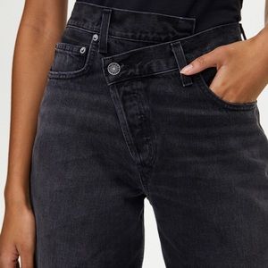 Black Agolde cross cross jeans! Worn once
